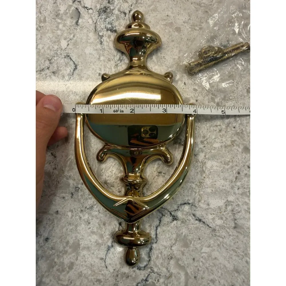 Baldwin Imperial Style Door Knocker Crafted from Polished Solid Brass